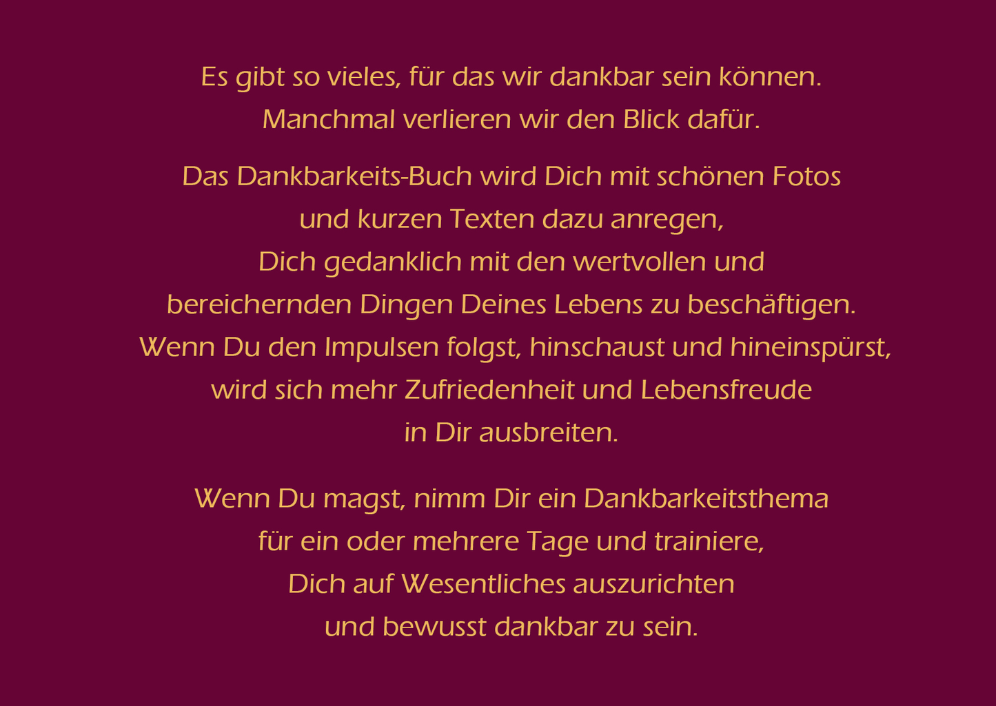 Dankbarkeit liebevoll-kreativ