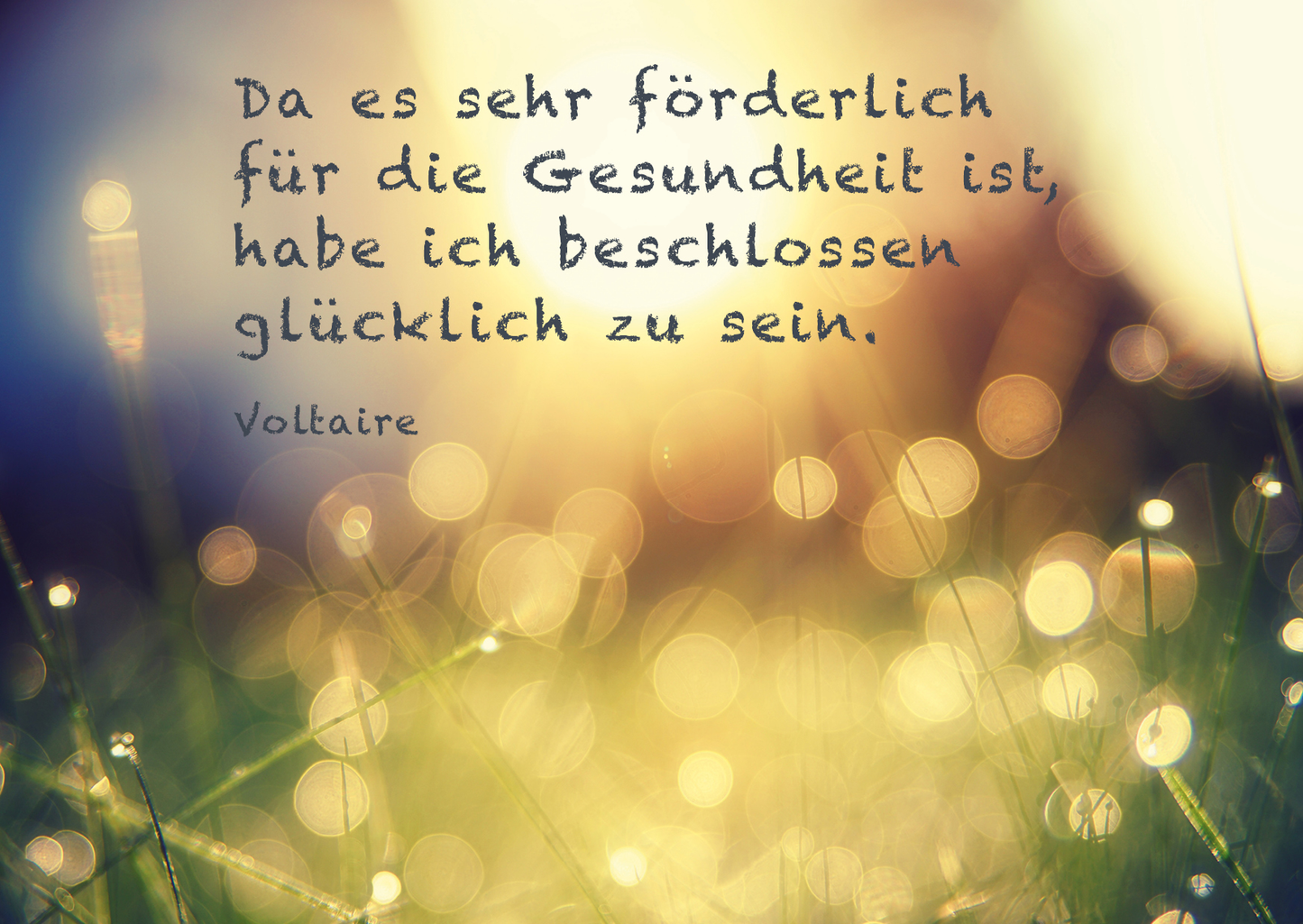 Postkarte - Da es sehr förderlich ist liebevoll-kreativ