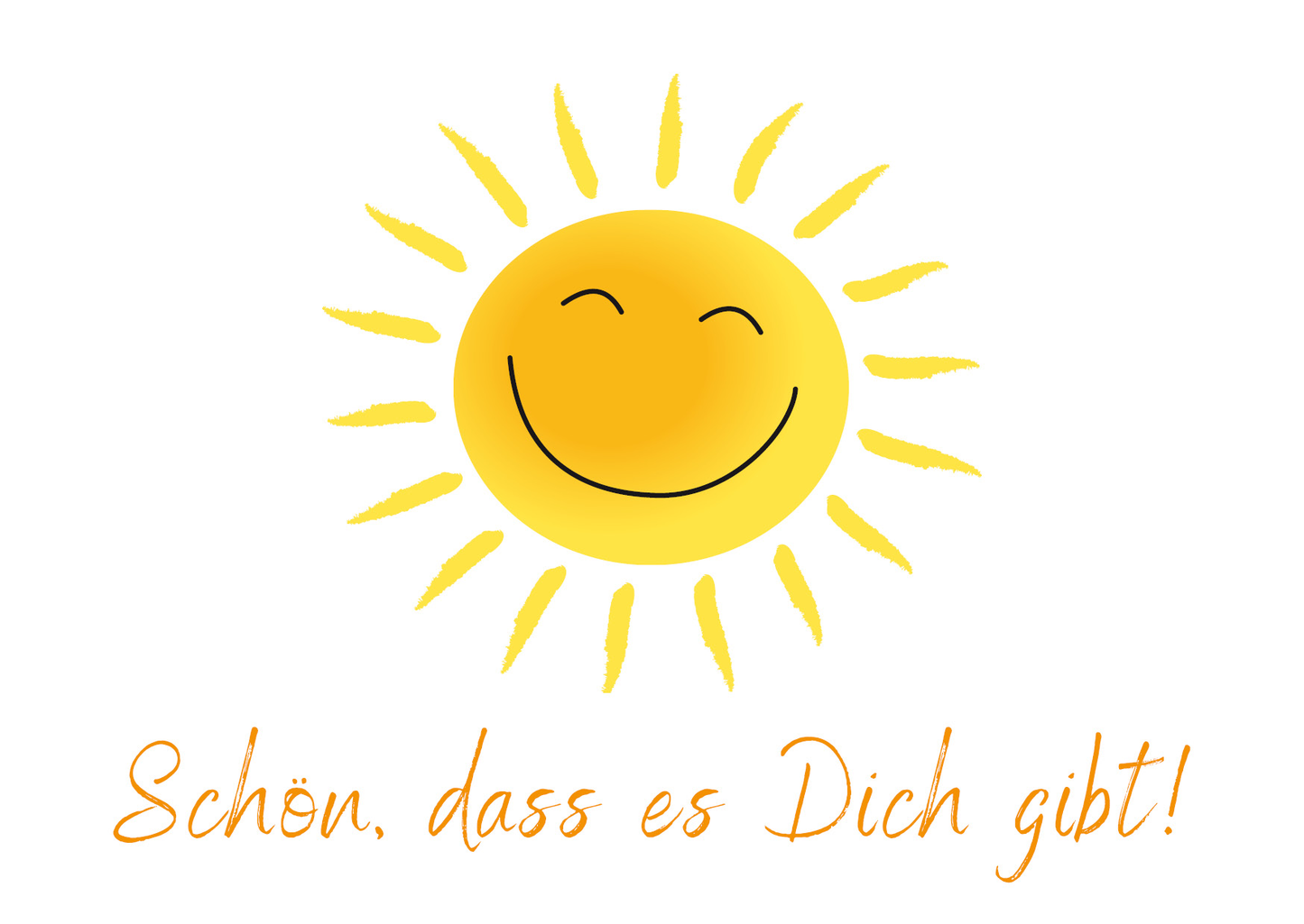 Postkarte - Schön, dass es Dich gibt! liebevoll-kreativ