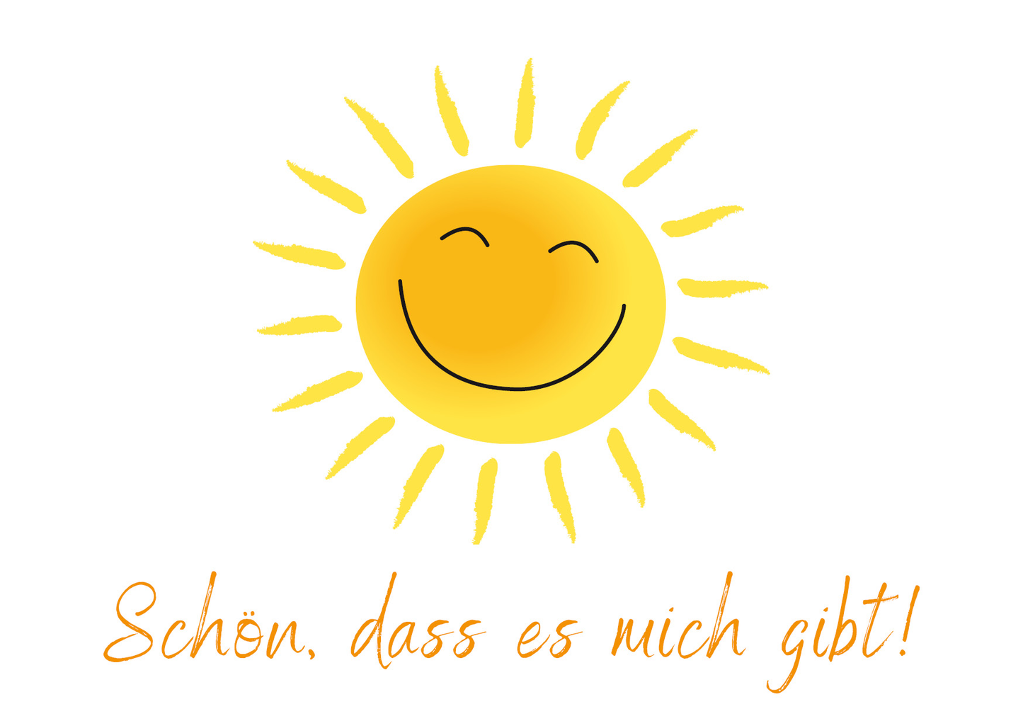 Postkarte - Schön, dass es mich gibt! liebevoll-kreativ