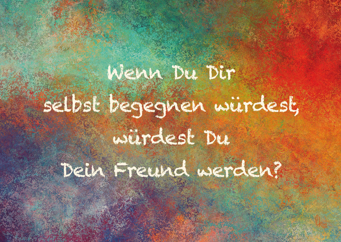 Postkarte - Selbstbegegnung liebevoll-kreativ