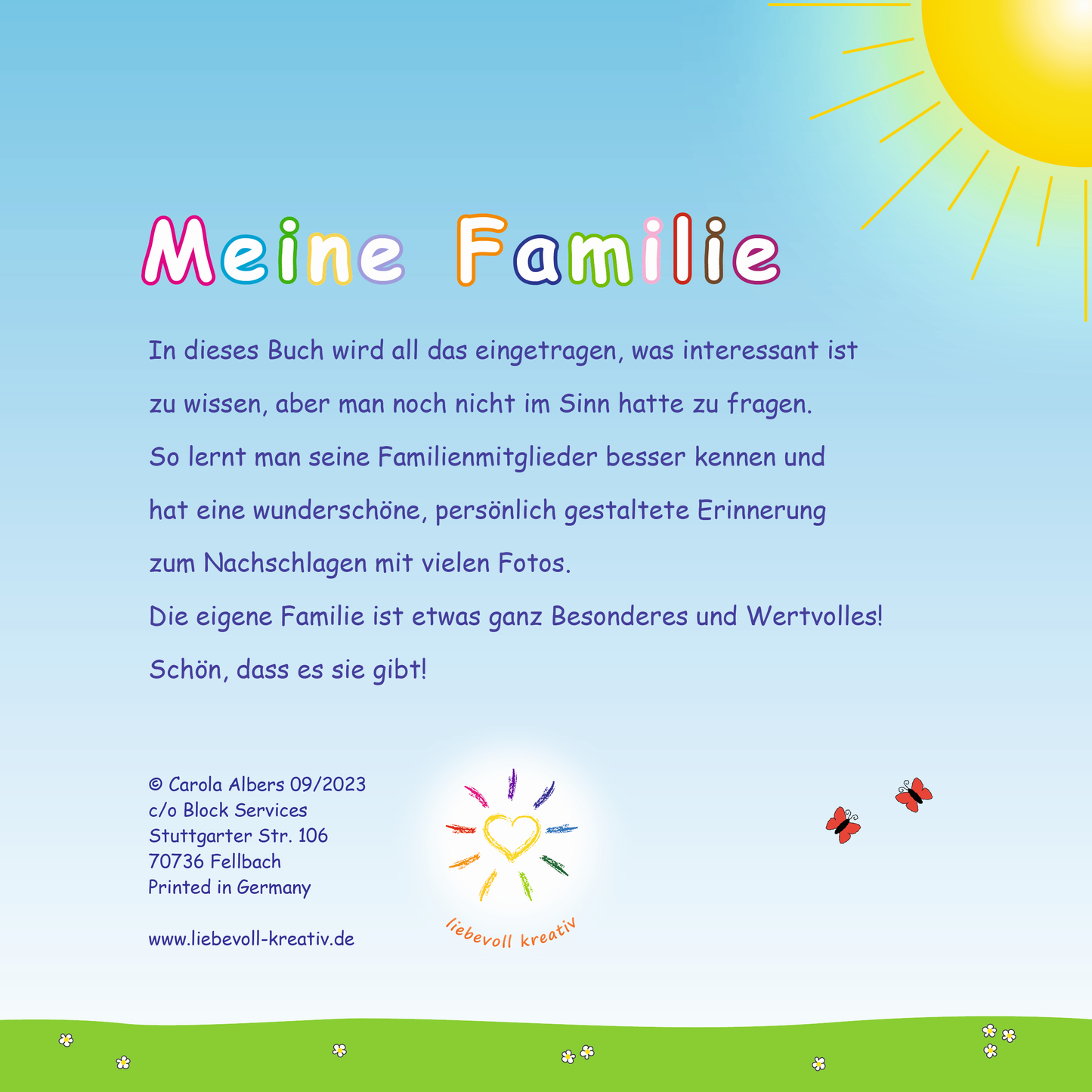 Innenseite Familienalbum