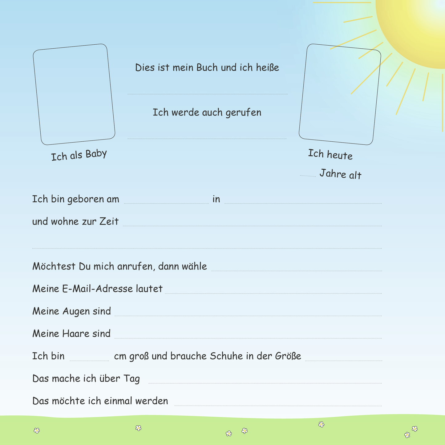 Auszug aus Familienbuch