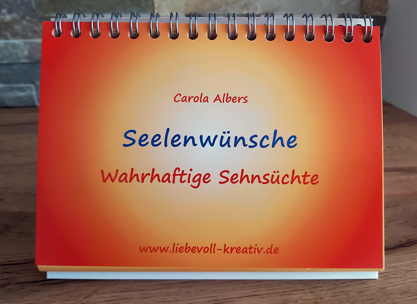 Vorderansicht aufgestellt Seelenwünsche - Impulsgeber liebevoll-kreativ