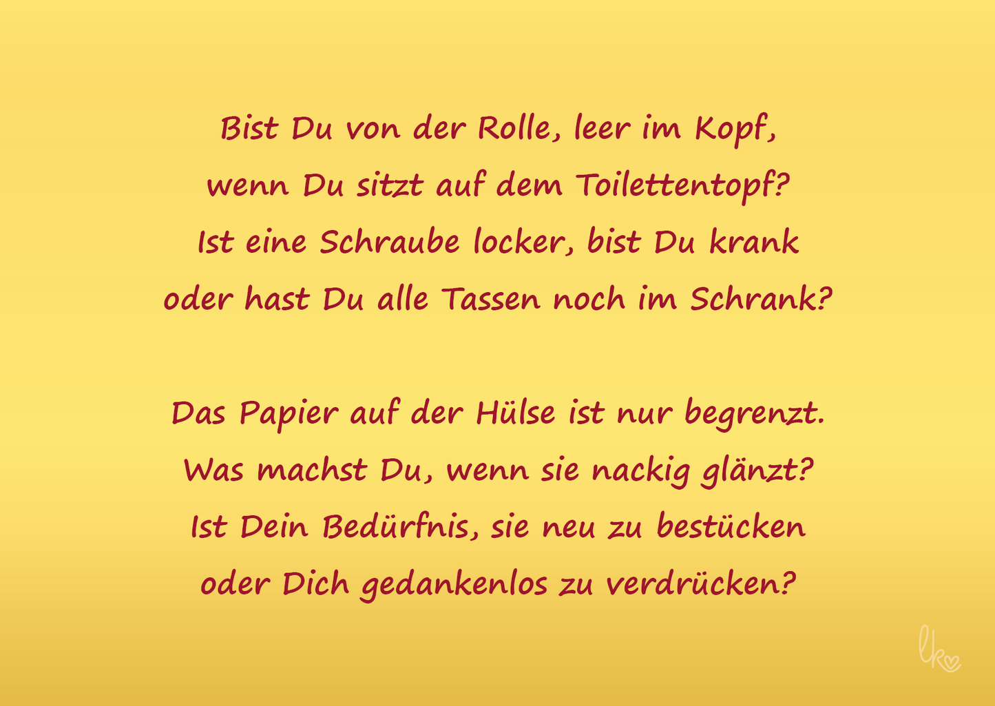 Bist Du von der Rolle? liebevoll-kreativ