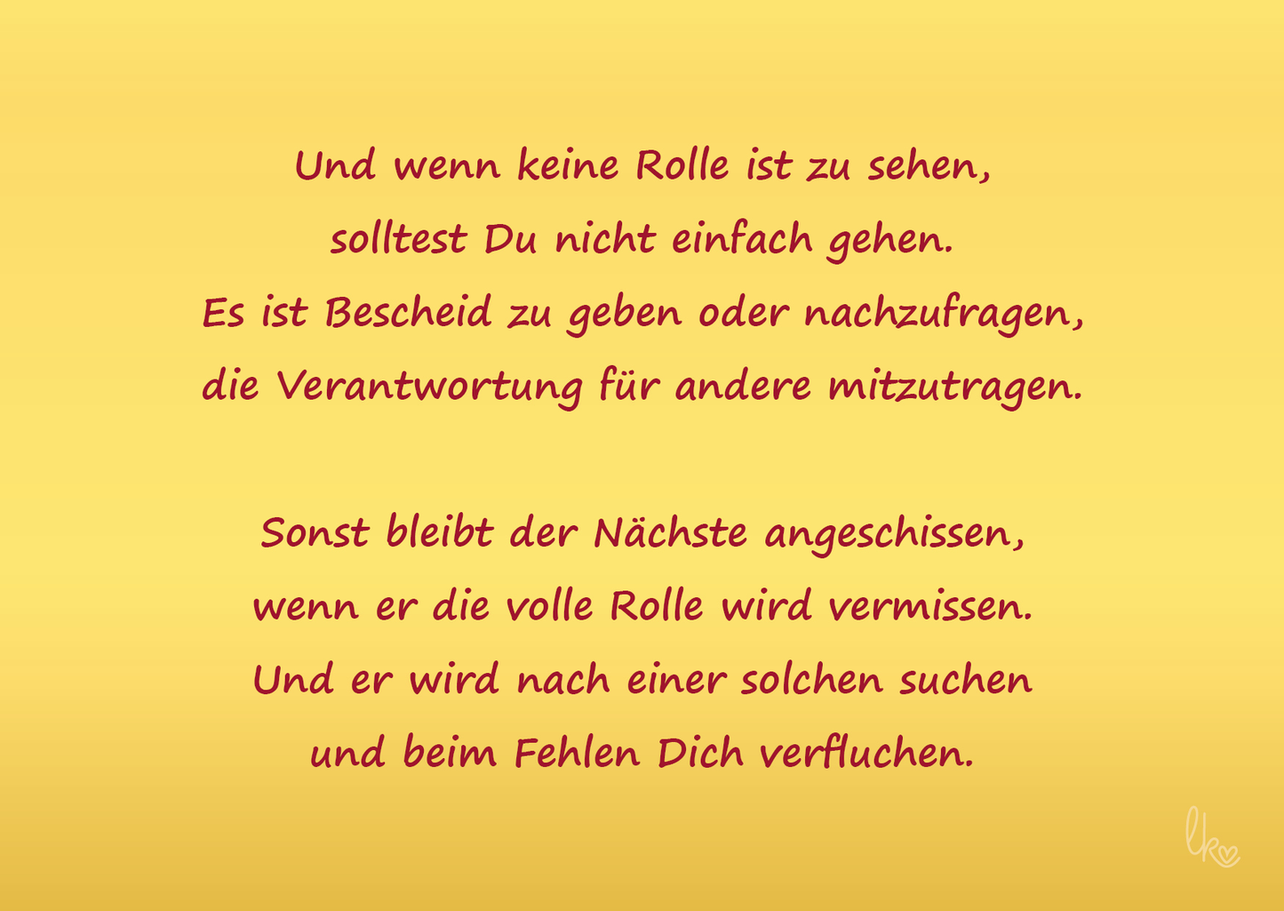 Bist Du von der Rolle? liebevoll-kreativ