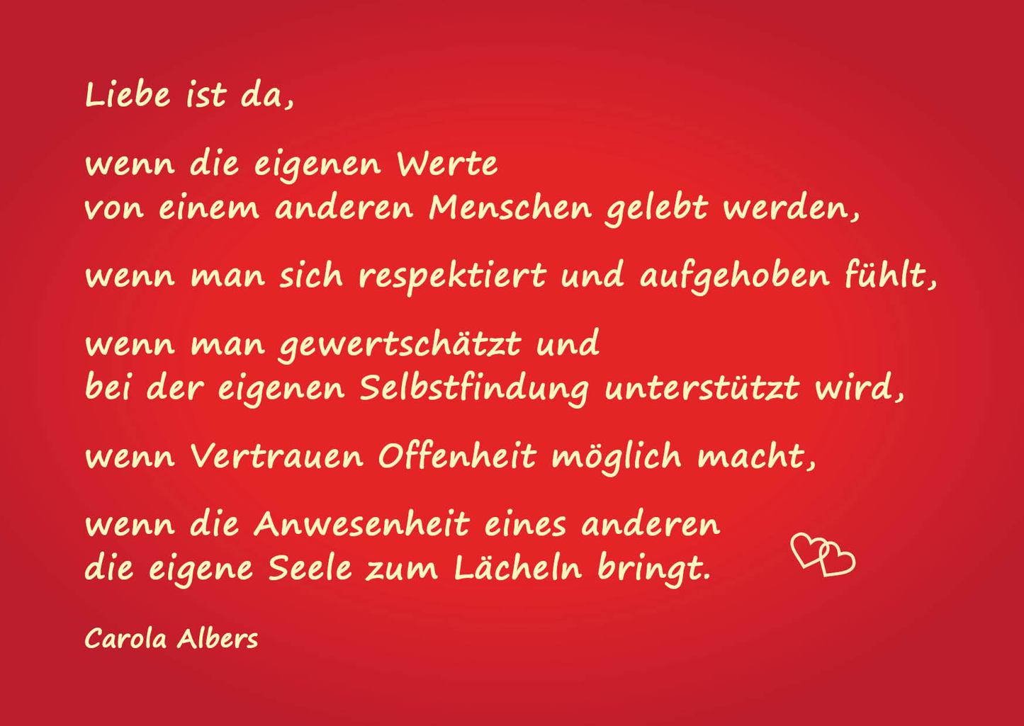 Postkarte - Liebe liebevoll-kreativ