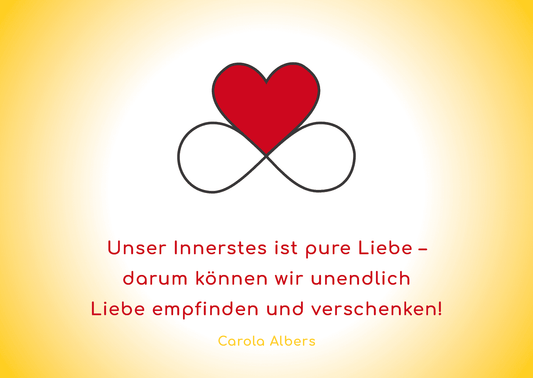 Postkarte - Unser Innerstes ist pure Liebe liebevoll-kreativ