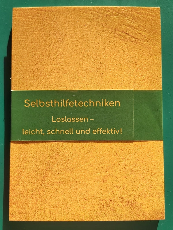 Banderole Goldwertes in Grün, Karten in gold