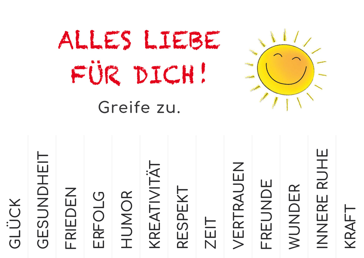 Alles Liebe für Dich