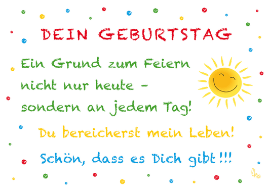 Postkarte - Dein Geburtstag