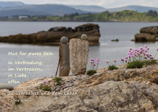 Postkarte - Mut für pures Sein